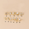 316L Surgical Stainless Steel Micro Pave Clear Cubic Zirconia L-Shaped Nose Rings WGD2F1E-14-1