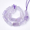 Natural Amethyst Beads Strands X-G-S345-8x11-015-2