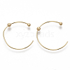 Brass Stud Earrings X-KK-S355-045-NF-2