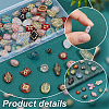 100Pcs 10 Colors Transparent Acrylic Beads TACR-PH0001-75-4