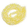 Transparent Crackle Baking Paint Glass Beads Strands X2-DGLA-T003-01A-15-2
