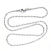 304 Stainless Steel Coreana Chain Necklace NJEW-S420-006C-P-3