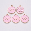 Alloy Enamel Pendants ENAM-S124-01B-09J-2