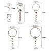 300Pcs 6 Style Keychain Clasps Set IFIN-YW0001-22-3