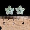Dyed & Heated Glass Bead Caps GLAA-Z019-02E-3