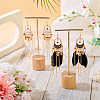 2Pairs 2 Colors Feather Chandelier Earrings EJEW-TA0001-81F-6