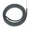 Non-magnetic Synthetic Hematite Beads Strands G-Q892-2mm-3