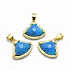 Synthetic Turquoise Pendants G-O176C-10G-1