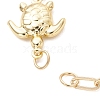304 Stainless Steel Turtle Link Chain and Brass Paperclip Chain Bracelet Making AJEW-JB01591-2