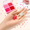 1200Pcs 4 Colors Transparent Acrylic Beads TACR-YW0002-45-4