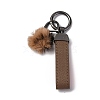 Plush & Imitation Leather Keychain KEYC-K023-01B-02-1