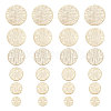   60Pcs 6 Styles Brass Connector Charms KK-PH0005-37G-1