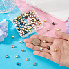 100Pcs 5 Colors Electroplate Glass Beads EGLA-TA0013-53-6