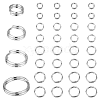 40Pcs 4 Styles 925 Sterling Silver Split Rings STER-PH0001-45-1