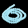 Imitation Jade Solid Color Glass Beads Strands EGLA-A034-J10mm-MD04-4