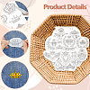 4 Sheets 11.6x8.2 Inch Stick and Stitch Embroidery Patterns DIY-WH0455-157-3