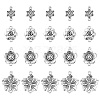 20Pcs 4 Styles Tibetan Style Zinc Alloy Connector Charms FIND-YW0003-08-1