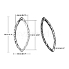 Tarnish Resistant 304 Stainless Steel Linking Rings LS-X-STAS-I071-04P-2
