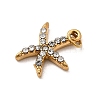 304 Stainless Steel Rhinestone Pendants STAS-B097-06G-03-2
