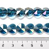 Electroplate Glass Beads Strands EGLA-B004-01A-AB10-4