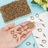 150Pcs Tibetan Style Alloy Toggle Clasps FIND-GO0002-99AG-3