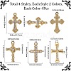 32Pcs 8 Styles Alloy Rhinestone Pendants FIND-SC0016-43-3