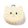 Cookies Theme Imitation Food Resin Pendants RESI-B021-02A-01-1