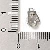 Christmas Theme Brass Micro Pave Cubic Zirconia Charms KK-P278-11P-3