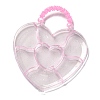 Heart Plastic Jewelry Boxes OBOX-F006-05-2