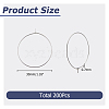 200pcs 316 Surgical Stainless Steel Hoop Earring Findings STAS-HS0001-26E-2