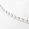 Silver Aluminum Studded Faux Suede Cord LW-D004-03-S-2