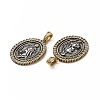 Rack Plating Brass Micro Pave Cubic Zirconia Pendants KK-K165-19-3