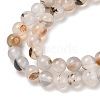 Natural Dendritic Agate Beads Strands G-A248-A07-01-4