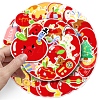 Apple 50Pcs PVC Adhesive Waterproof Stickers Stickers PW-WG757A0-01-2