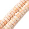 Polymer Clay Beads Strands CLAY-H006-02F-1