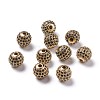 Brass Cubic Zirconia Beads ZIRC-F001-22G-1