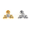 316L Surgical Stainless Steel & G23 Titanium Crystal Rhinestone Labrets for Women Men WG3A239-64-1