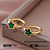 304 Stainless Steel Rhinestone Hoop Earrings for Women KH4016-4-1