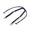 Adjustable Braided Nylon Bracelet Making AJEW-PH01404-02-1