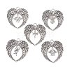 5Pcs Tibetan Style Alloy Pendants PALLOY-JF03019-01-1