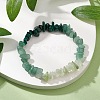 Natural Green Aventurine Chips Beaded Stretch Bracelets for Women BJEW-TA00557-02-1