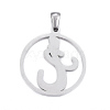 Non-Tarnish 304 Stainless Steel Pendants STAS-K162-051P-2