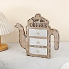 Coffee Theme Wooden Multi-Layer Jewelry Storage 3 Drawer Boxes PW-WGCBB9D-01-1