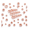 Brass Rhinestone Spacer Beads RB-PH0008-22RG-NF-7