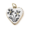 Baking Paint 304 Stainless Steel Pendants STAS-C178-01A-1