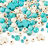 246Pcs 6 Styles Dyed Synthetic Turquoise Beads G-TA0003-31-3