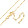 Brass Cable Chain Necklaces NJEW-B119-08G-1