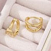 304 Stainless Steel Huggie Hoop Earrings for Women EJEW-C096-42G-02-5