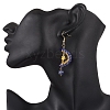 Natural Mixed Stone Dangle Earrings EJEW-MZ00544-5