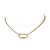 304 Stainless Steel Mother-Son Chain/Figaro Chain Necklaces for Women NJEW-JN06451-2